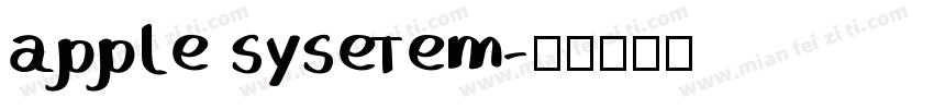 apple sysetem字体转换